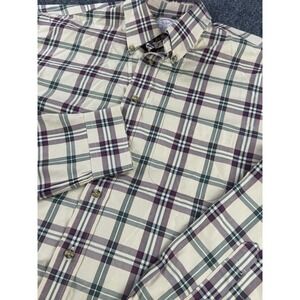 Brooks Brothers 1818 Shirt Mens L Plaid Supima Cotton